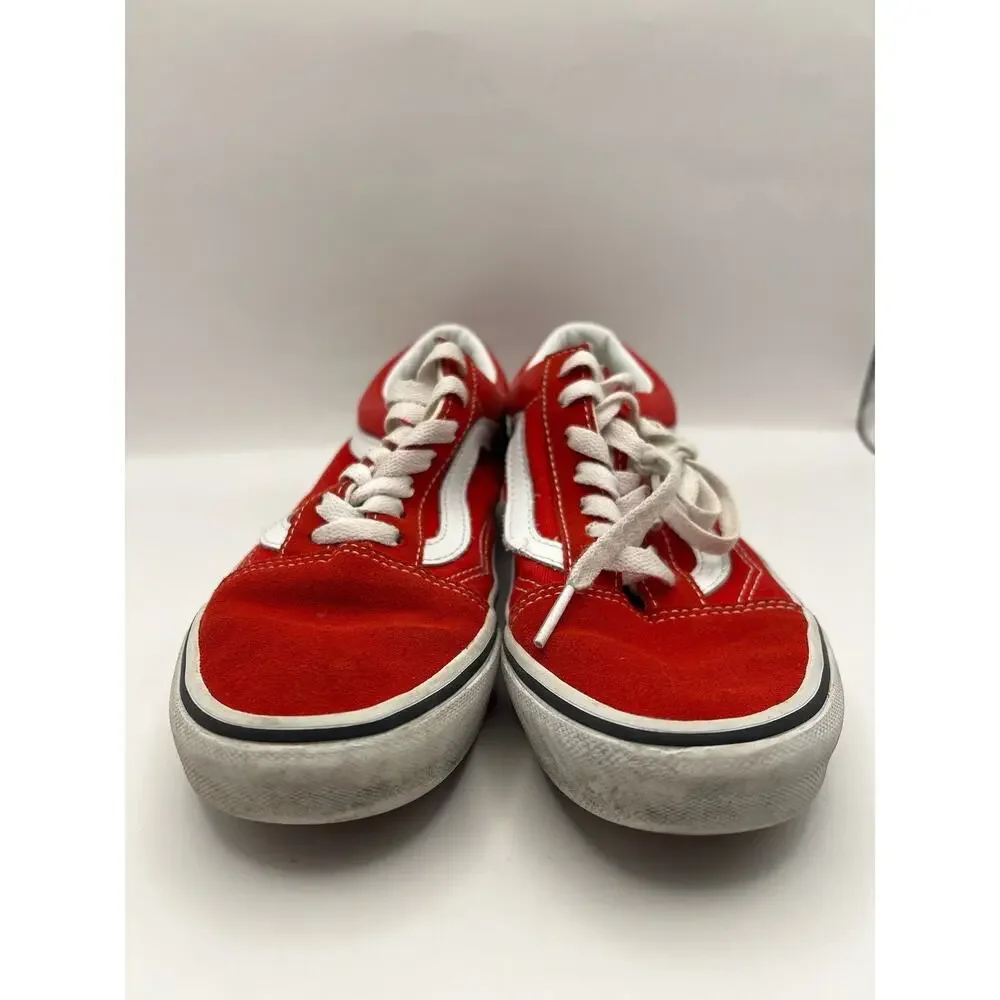 Vans Old Skool Red Sneakers Women Size 7 Men Size 5.5